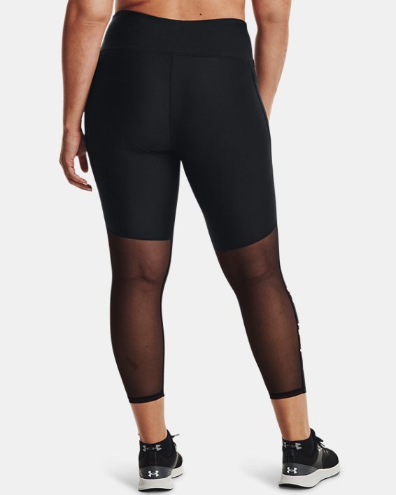 Women's HeatGear® No-Slip Waistband Ankle Leggings, Black, pdpMainDesktop image number 1